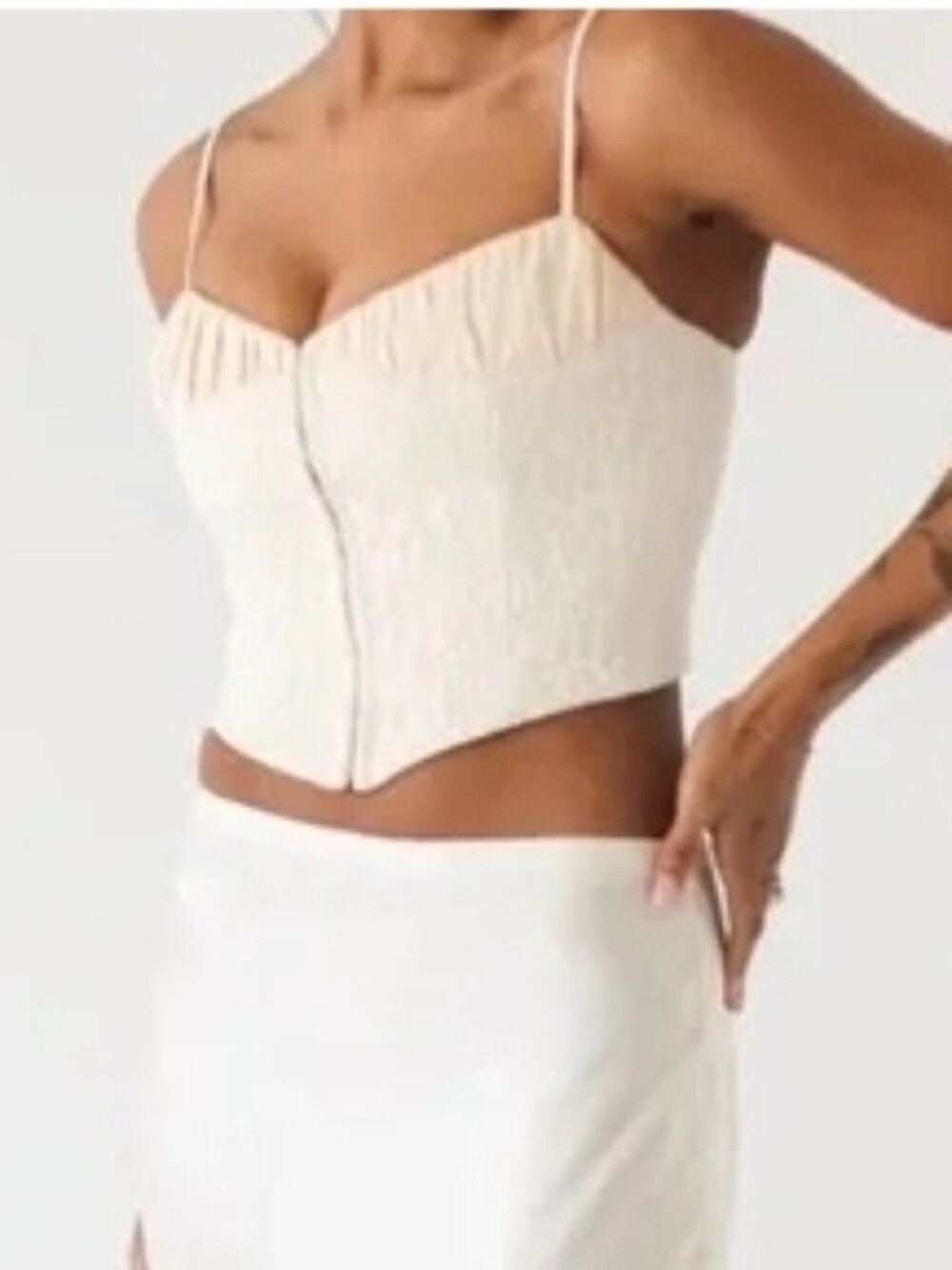 RUMORED Versailles Corset 10 Ivory Lace Bustier Coquette NWT - Picture 4 of 8